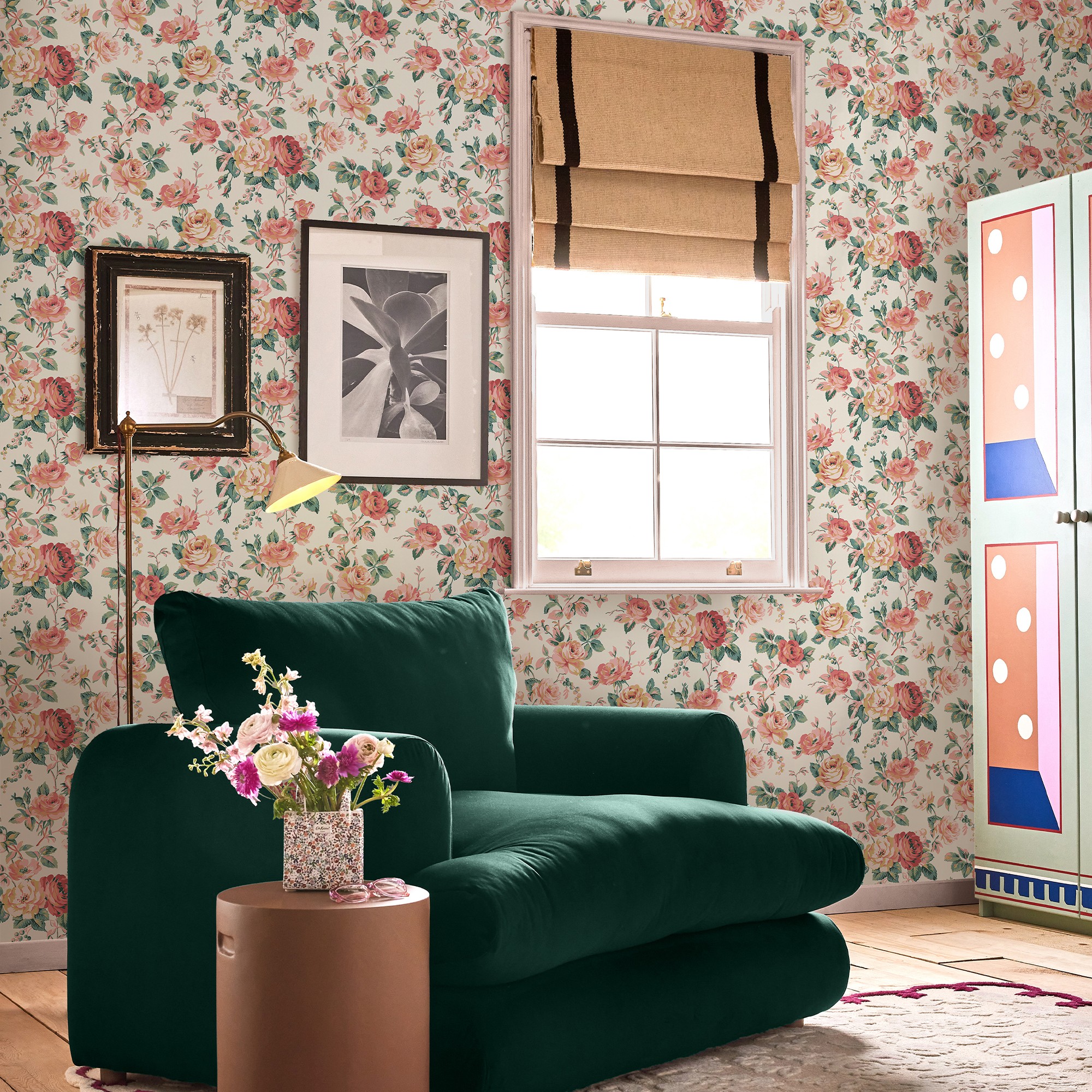 Garden Rose Wallpaper 125501 By Cath Kidston In Autumn Multi